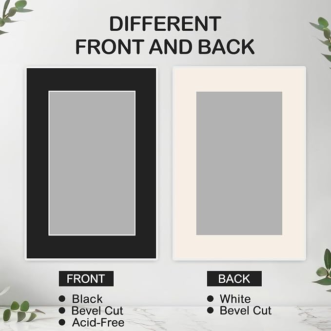 Prudiut 15 Pack 4x6 Black Picture Mats, Frame Mattes - Image 5