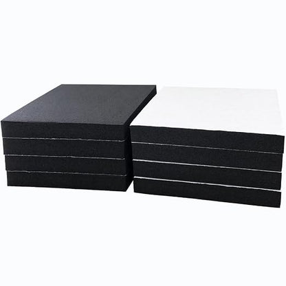 8 Pcs Foam Padding Sheet with Adhesive, Neoprene Rubber Adhesive Pads Closed by TYESMER