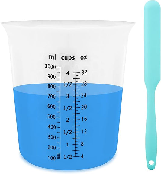 Silicone Resin Mixing 1L Measuring Cup Set by SwigranceQualityCreativity