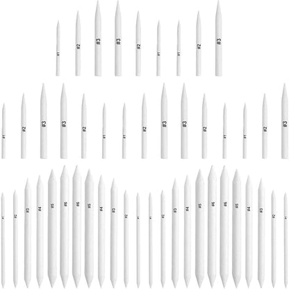 FEBSNOW 48 Pcs Blending Stump and Tortillions, Paper Art Blenders, Art Pencils by HOMECRAFTBEAUTYBABY