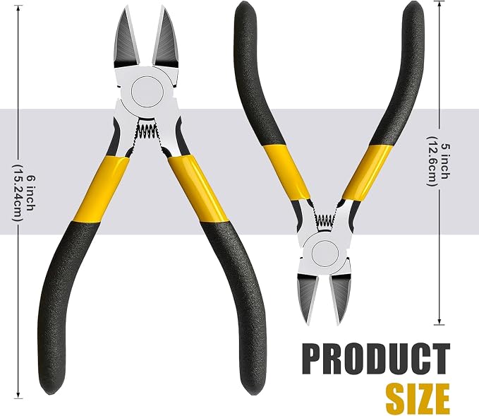 Lasnten Wire Cutters Precision Cutting Pliers Side Diagonal Cutters Small Wire - Image 2