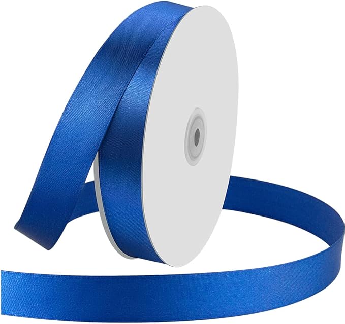 1" Wide x 100 Yards Single Face Polyester Satin Ribbon, Satin Ribbon by KMERLIFE