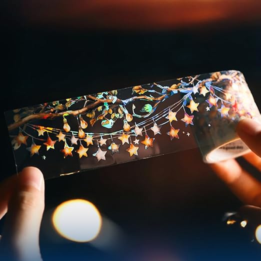 6 Rolls Holographic PET Tape Stickers - Image 3