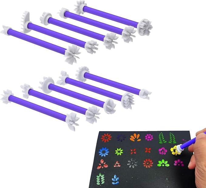 10 Pcs Flower Floral Dotting Tools Set, Mandala Dot Painting Tools, 3D Printed by Unknown