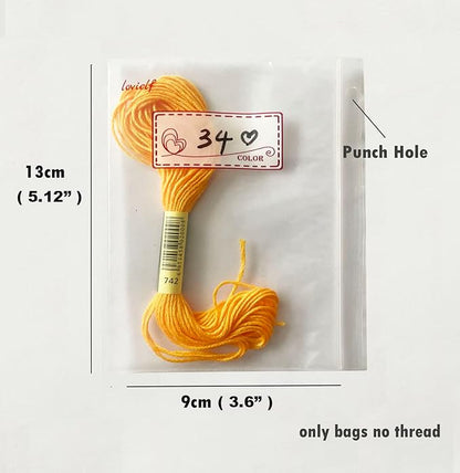 Embroidery Threads Cross Stitch Floss Bag Organizer 5.12 x 3.6 inch - Image 3