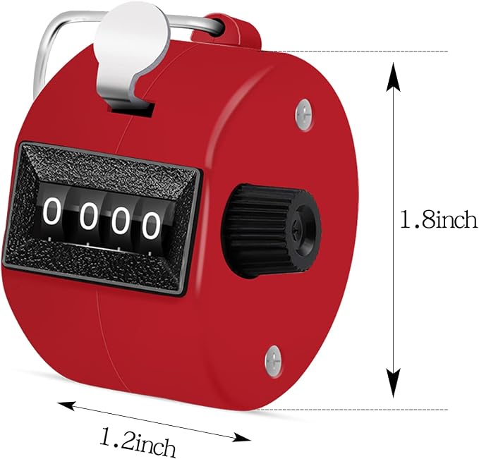 12 Pcs Hand Tally Counter 4-Digit Lap Counter Clicker, Manual Mechanical - Image 2