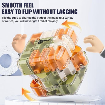 Large Labyrinth 3D Puzzle Maze Cube, 3D Magic Cube Maze Ball Puzzle, Engaging - Image 4