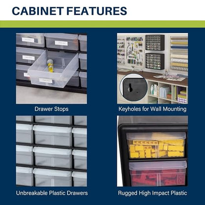 Akro-Mils 24-Drawer Plastic Drawer Storage Cabinet - Image 4