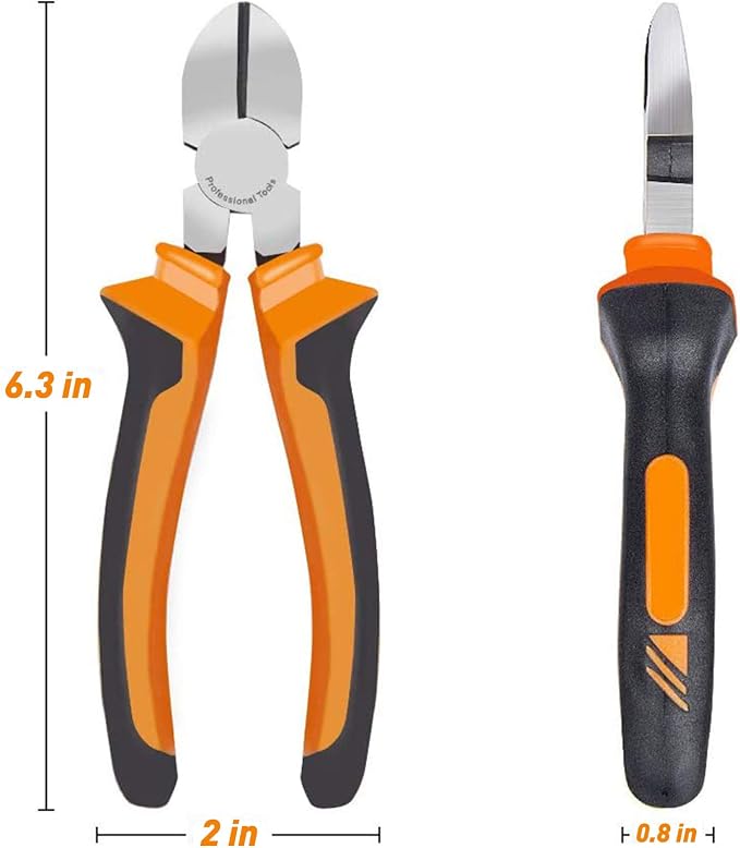 BOENFU Wire Cutter for Artificial Flowers and Crafts, 6 inch Side Cutters - Image 2