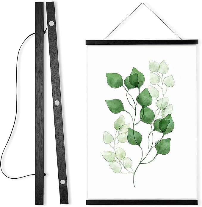 WITCOLOR 25x17 25x36 25x25 Poster Frame, Magnetic Black Wood Wooden Frame Hanger by WITCOLOR