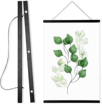 WITCOLOR 25x17 25x36 25x25 Poster Frame, Magnetic Black Wood Wooden Frame Hanger by WITCOLOR