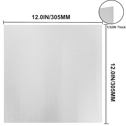 304 Stainless Steel Sheets Metal 12" x 12" x 1/32" Inch 304 Stainless Steel - Image 3