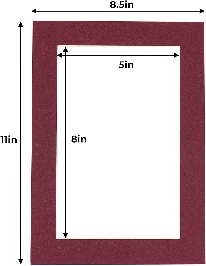 5.5x8.5 Mat for 8.5x11 Frame - Image 3