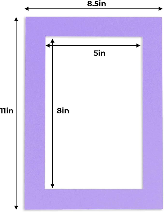 5.5x8.5 Mat for 8.5x11 Frame - Image 3
