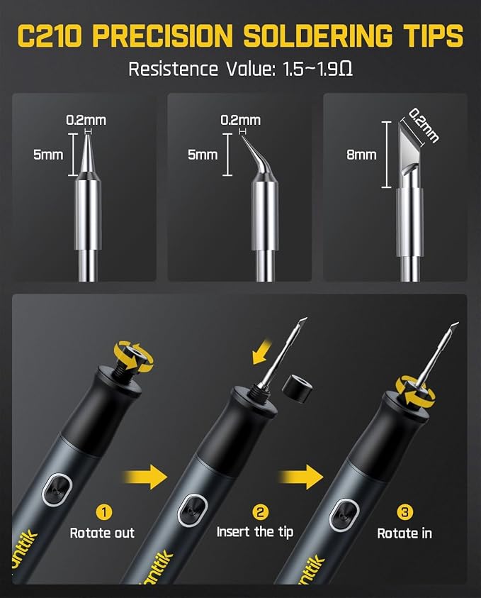 Fanttik T1 Max Soldering Iron Kit, Cordless Soldering Iron, 7 Seconds Fast - Image 4