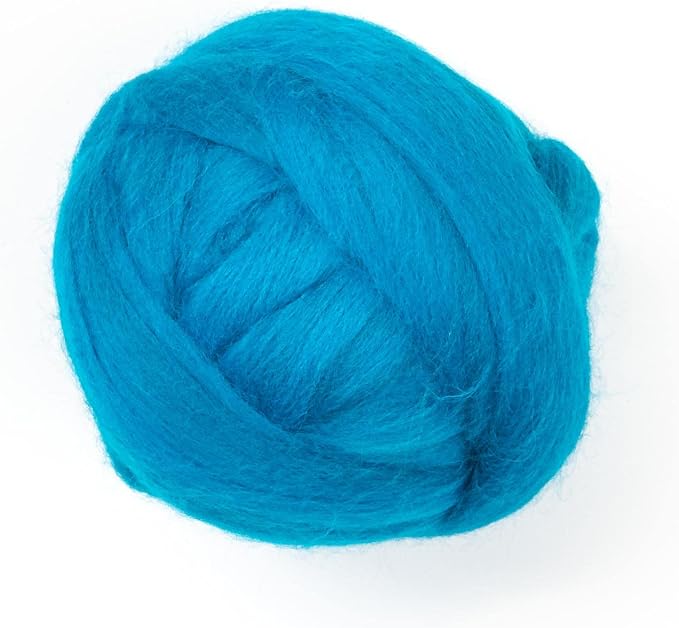 Colored Natural Wool roving, 8 OZ. Best Wool by Kondoosnaturalfibers