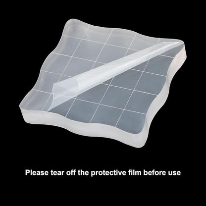 PATIKIL 1"x1" Acrylic Stamp Block - Image 4