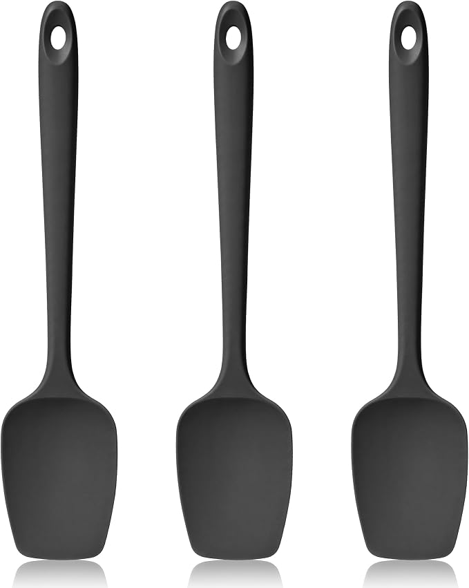 600ºF Heat Resistant Spatulas, High Heat Food Safe Semless Kitchen Silicone by Lilybeam
