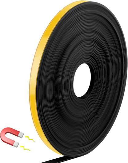 Magnetic Tape Roll Thin Strips, 0.39 Inch x 33 Feet Magnetic Board Dividers by Unknown