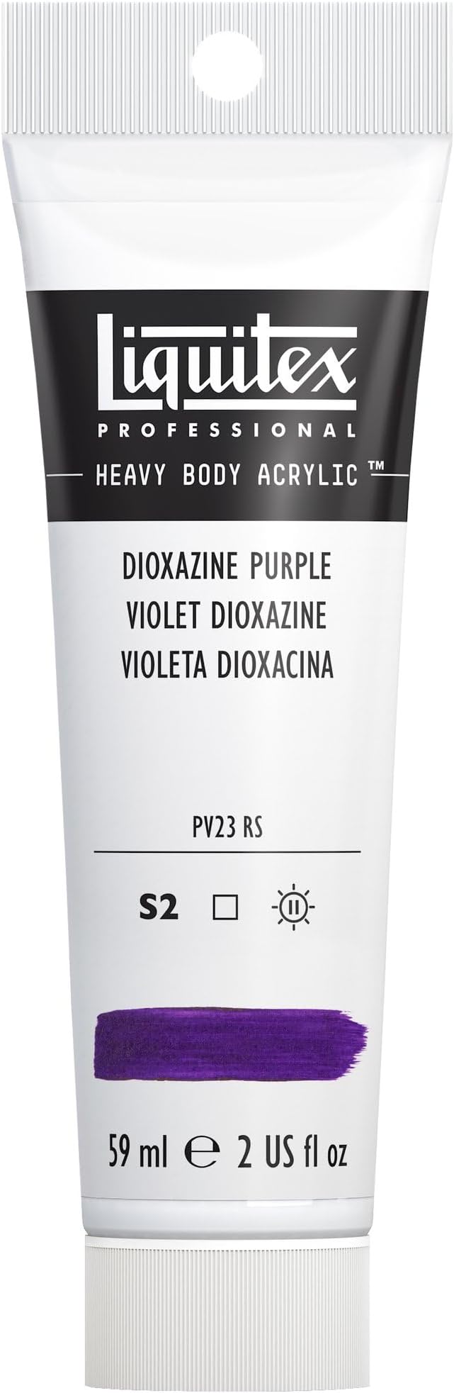 Liquitex Professional Heavy Body Acrylic Paint, 2-oz Tube, Dioxazine Purple by Liquitex