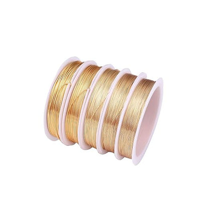 KC Gold Copper Wire 0.6mm Bead Cord - Image 3