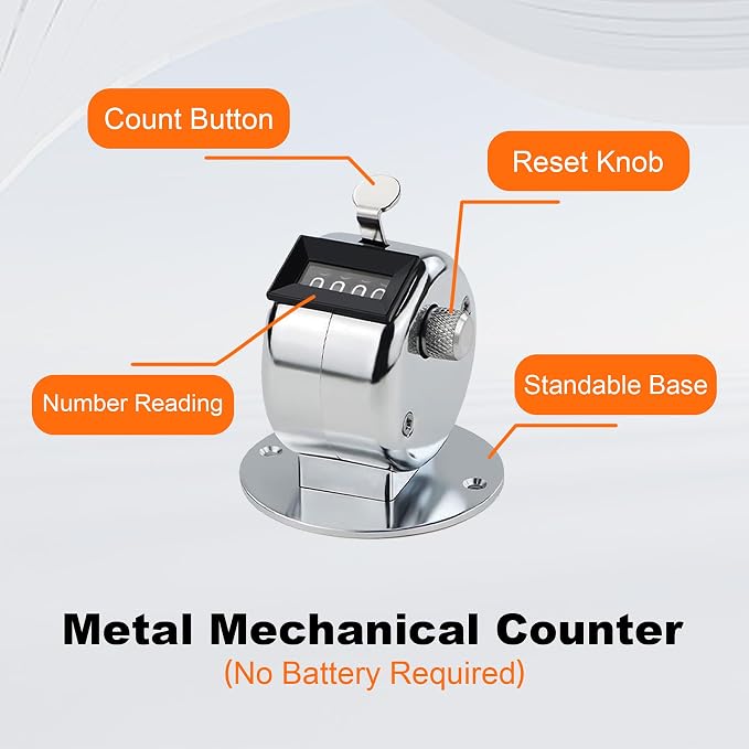 YOJOB Stitch Counters for Knitting and Crocheting, Metal Knitting Row Counter - Image 3