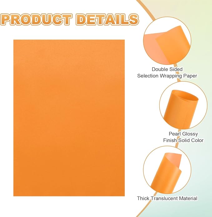 MECCANIXITY 100 Sheet Colored Vellum Paper 5.9" x 8.3", 100gsm Translucent - Image 3