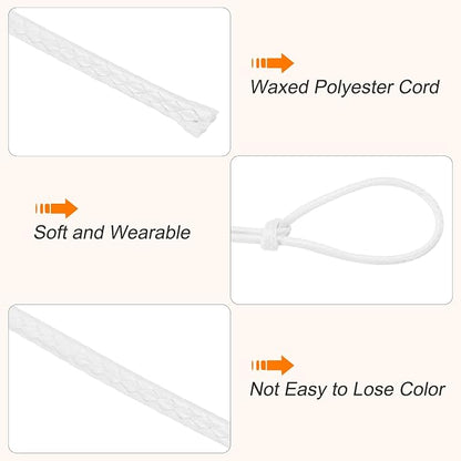 MECCANIXITY Waxed Cord 1.5mm Waxed Thread 87 Yard Wax String Leather Cord - Image 3