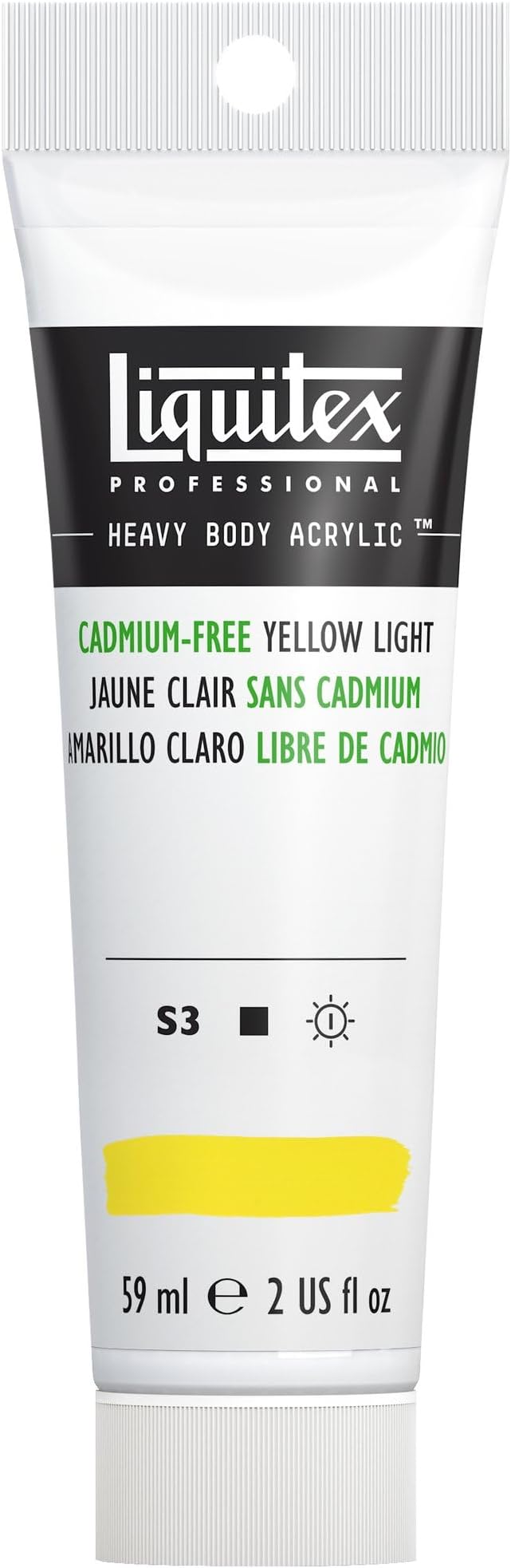 Liquitex Professional Heavy Body Acrylic Paint, 2-oz Tube, Cadmium Free Yellow by Liquitex