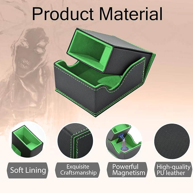 Dice Tower and Tray, Portable Commander Deck Box, Foldable Dice Storage Box - Image 4