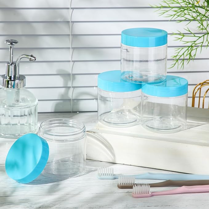 SATINIOR 12 Pack 10 oz Plastic Container Jars - Image 2