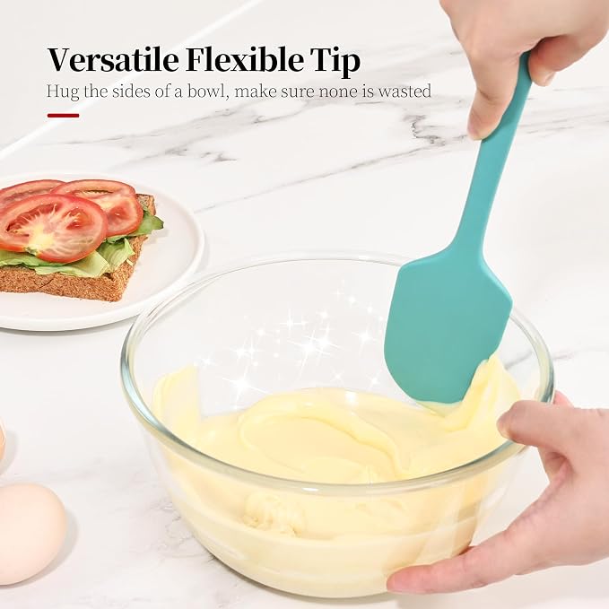 600ºF Heat Resistant Spatulas, High Heat Food Safe Semless Kitchen Silicone - Image 7