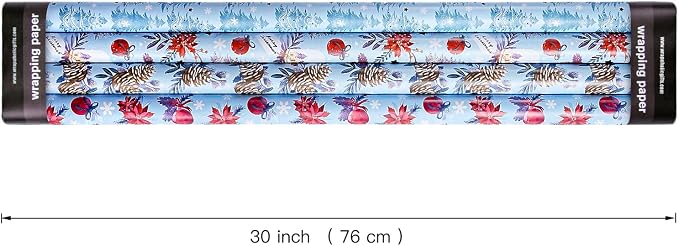 WRAPAHOLIC 30 Inch Christmas Wrapping Paper Roll - Image 2