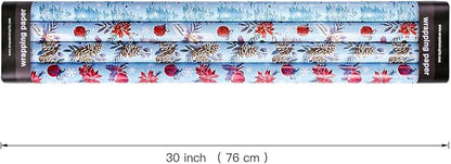 WRAPAHOLIC 30 Inch Christmas Wrapping Paper Roll - Image 2