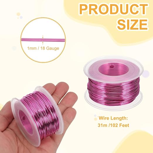 uxcell 18 Gauge / 1mm Anodized Aluminum Wire - Image 2