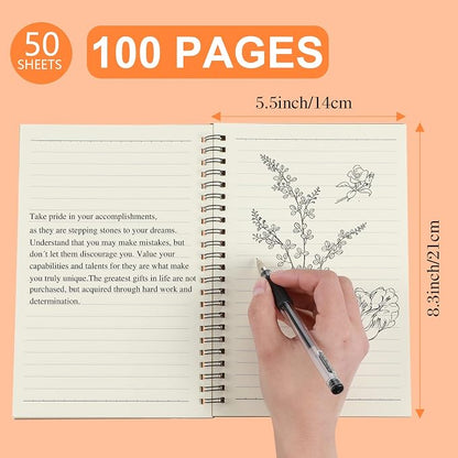 Yahenda Spiral Notebook Bulk A5 College Ruled Journals Notebooks Lined 8.3 x - Image 4