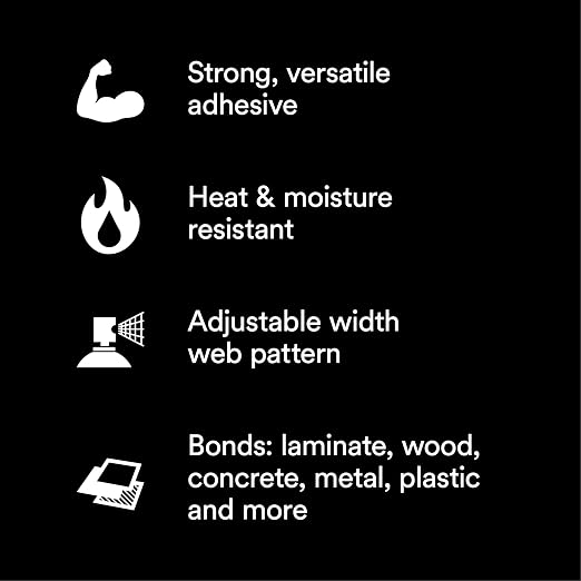 3M Hi-Strength 90 Spray Adhesive, Bonds Laminate, Net Wt 12.23 oz - Image 3