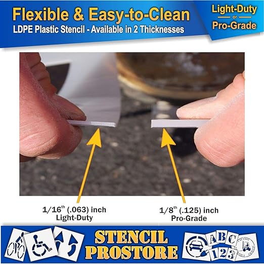 Pavement Stencils - 36 in - Electric Vehicle Silhouette - 35'' x 41'' x 1/8" - - Image 4