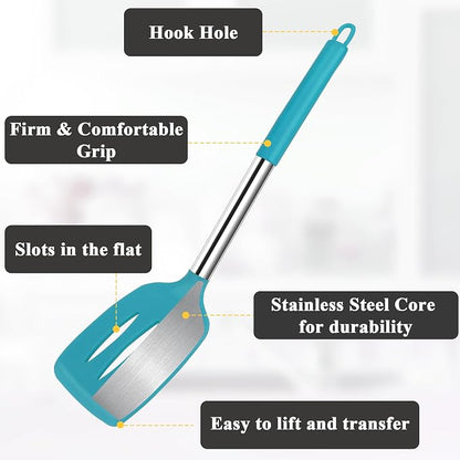 Silicone Spatula Spoon Set, BPA Free Kitchen Turners - Image 2