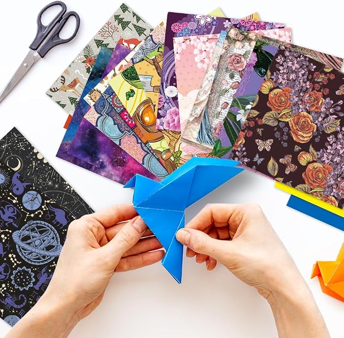 10 Different Packs Full Collection Origami Paper Kit 6 Inch Square Double Sided - Image 7