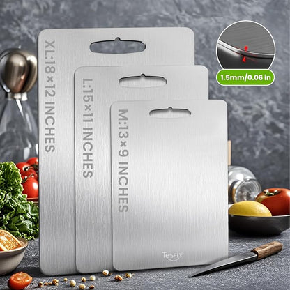 2 Pack Titanium Cutting Board-100% Pure Titanium Cutting Boards - Image 8