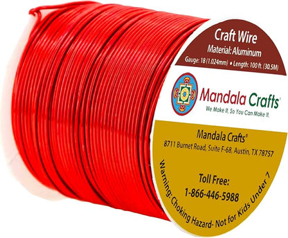 Mandala Crafts 18 Gauge Anodized Aluminum Craft Wire - Image 2
