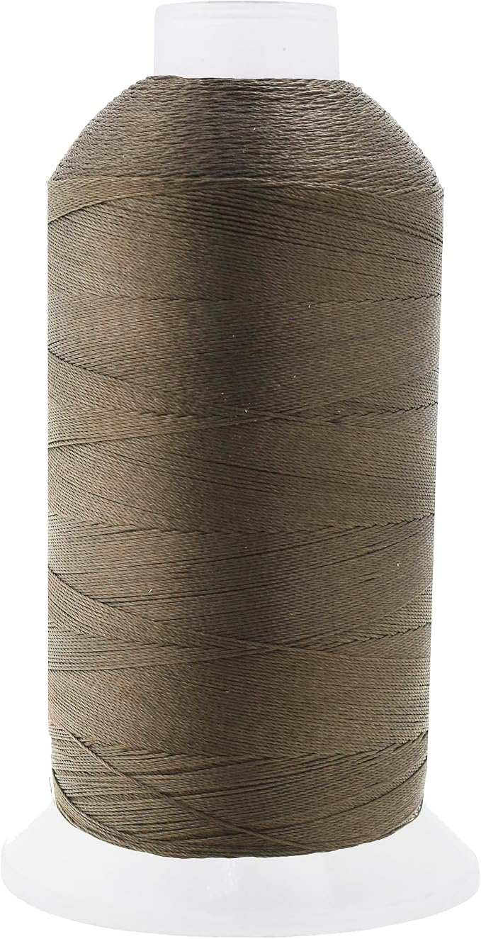 Mandala Crafts Dark Beige Heavy Duty Thread -1500 Yds Tex 90 Thread by MandalaCrafts