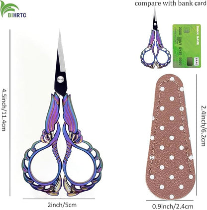 BIHRTC 4.5 Inch Vintage Embroidery Scissors - Image 2