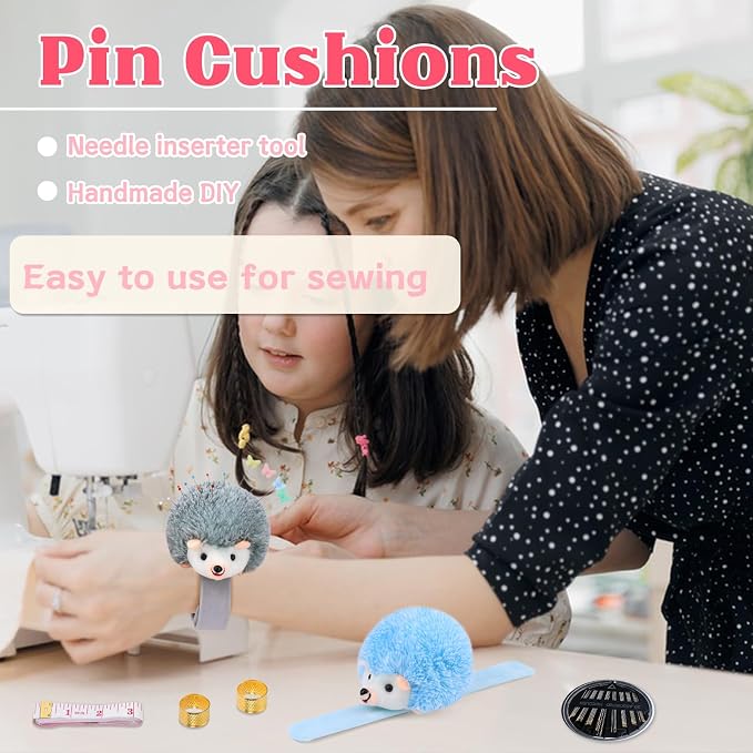 UzecPk Wrist Pin Cushion Kit, Sewing Products Including 2 Wrist Pin Cushion - Image 3