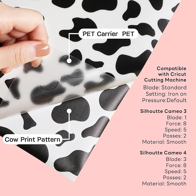 HTVRONT Cow Print HTV Vinyl - Image 3