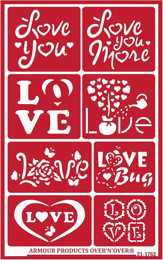 Over'N'Over Reusable Glass Etching Stencils – Durable Self-Stick Designs by OVER+%27N%27+OVER