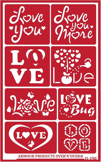 Over'N'Over Reusable Glass Etching Stencils – Durable Self-Stick Designs by OVER+%27N%27+OVER