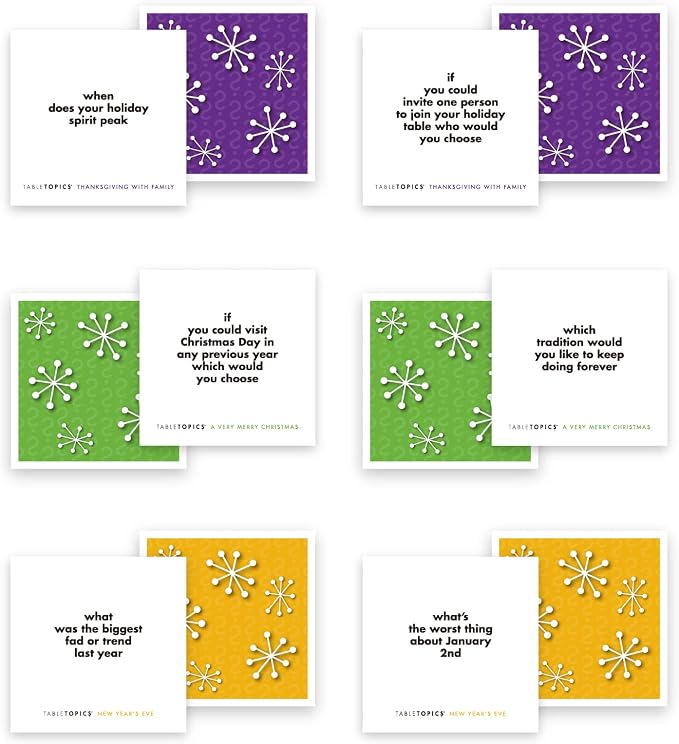 TableTopics Holiday Conversation Pack Card Game - Image 5