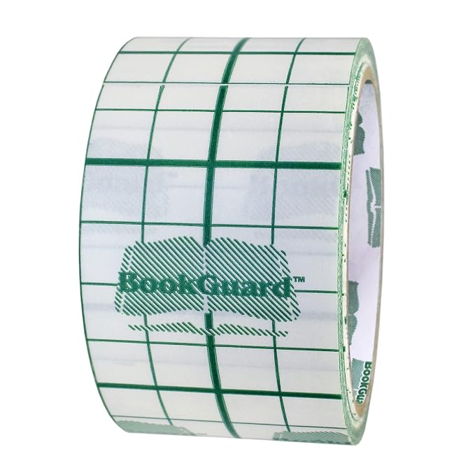 BookGuard 2" Vinyl Archival Bookbinding Book Repair Clear Tape by BookGuard